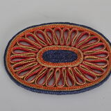 Braided straw underside