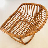 Rattan armchair by Tito Agnoli for Pierantonio Bonacina, Italy 1958