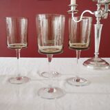 Ensemble de 4 verres à pieds fumés