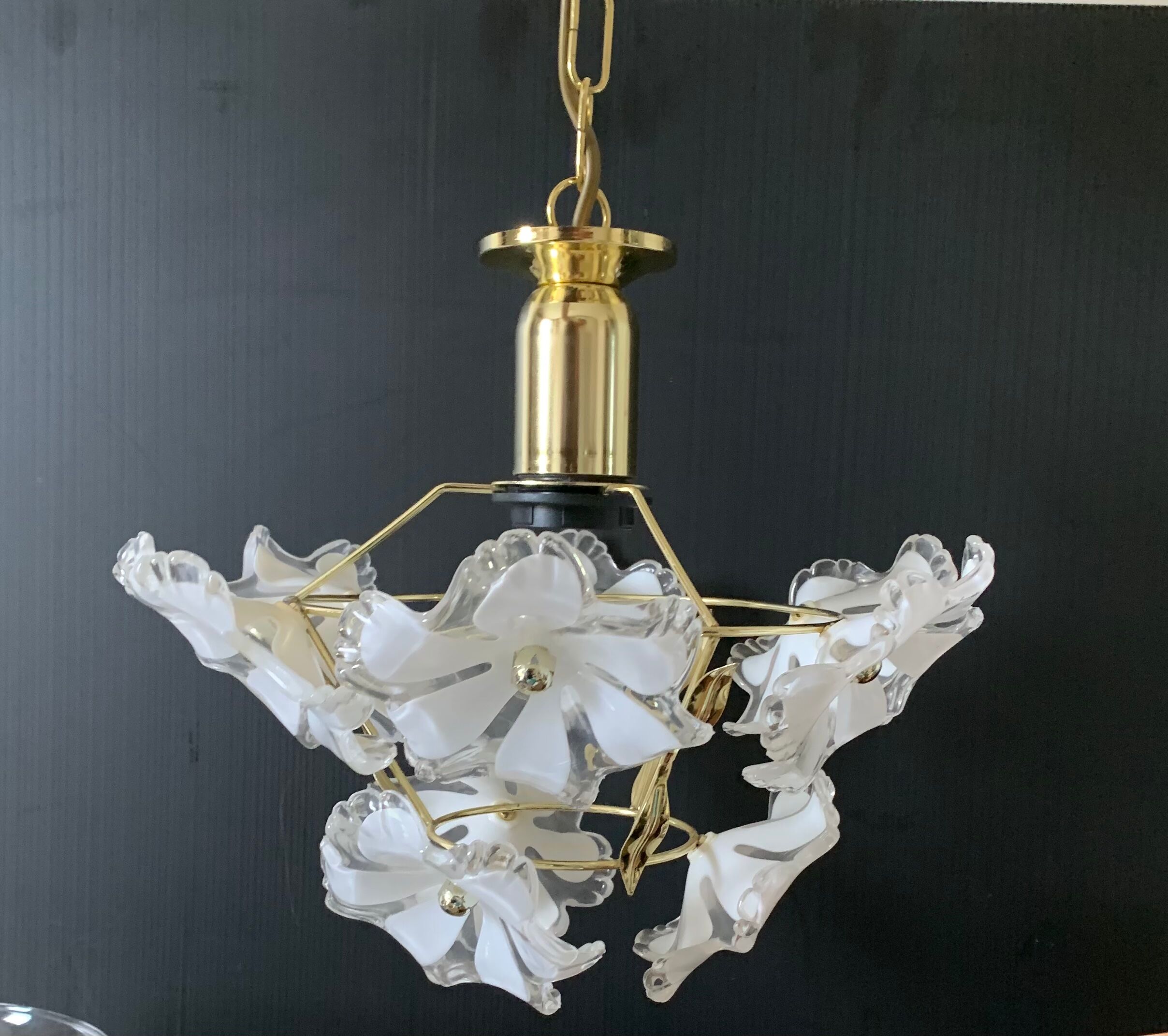 White flower chandelier