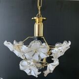 Lustre fleurs blanches