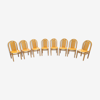 8 chaises baumann des années 70
