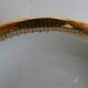 12 hollow plates porcelain of Sologne Larchevèque white and golden signed
