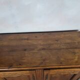 Low Norman sideboard carved in 19th century oak