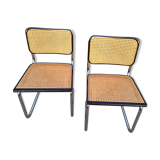 Pair of Chairs Marcel Breuer Cesca B32 italy