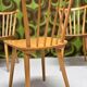 Set of 4 country-style bistro chairs farmhouse chalet 1960 vintage