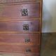 Art Deco chest of drawers with 4 drawers in oak, France 1930s-50s