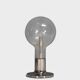 Large chrome and glass table lamp Temde, Switzerland, 1960s