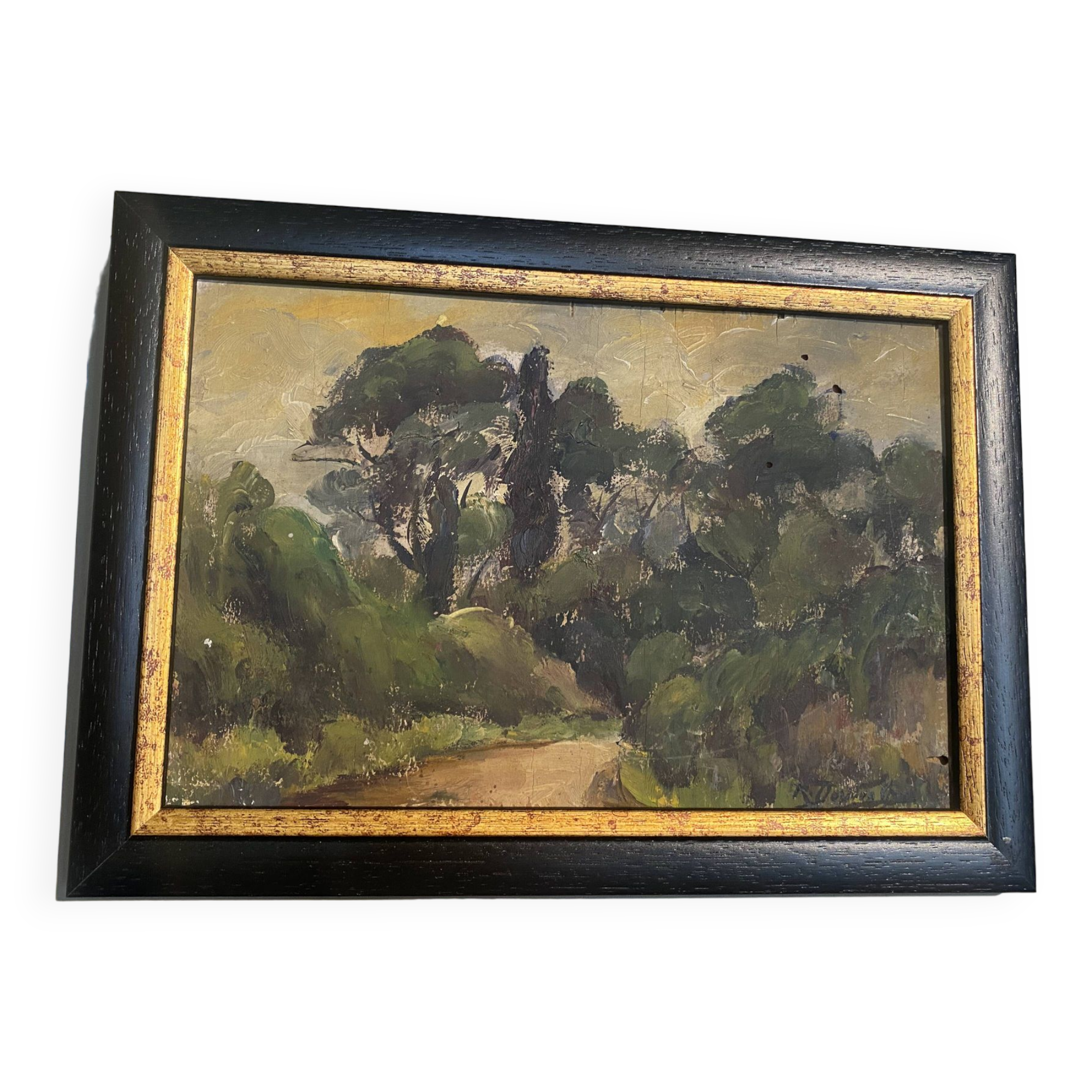 Provencal painter painting Devouassoux