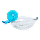 Cendrier canard en verre