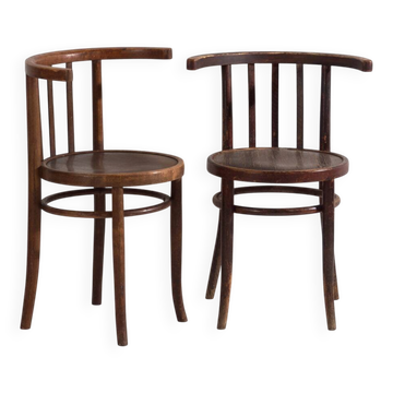 Antique bentwood chairs in Thonet style – Central Europe, circa 1930 #3 – Set of 2 pieces