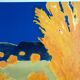 Original lithograph by Bernard Cathelin, the intelligence of flowers II, 1988