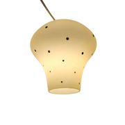 Plafonnier, suspension en verre et bakélite modèle Brune par Philips, années 50