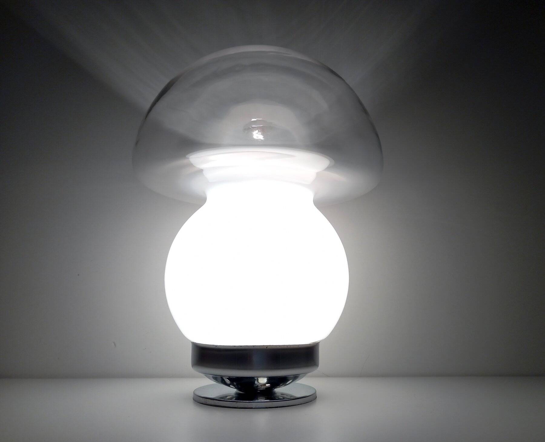 Vintage Table Lamp • Atomic Mushroom • Murano • Space Age • 1960