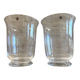 Duo de Vases Neufs Photophores en Verre Cristal Art Décoratif Design