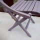 Children's chair in purple patina wood