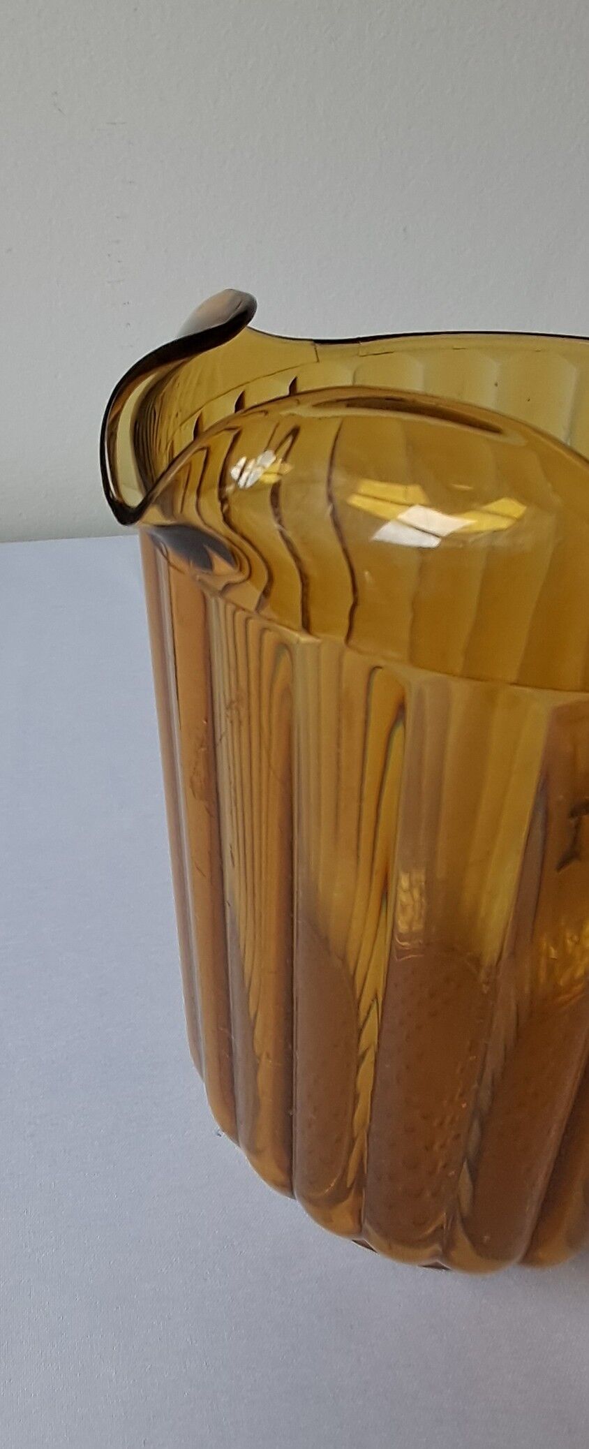 Amber polycarbonate jug. Vintage