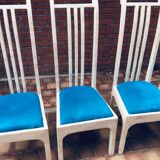 Vintage chairs and white marble design
