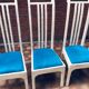 Chaises vintage et design en marbre blanc