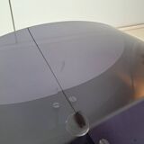 Pair of smoked plexiglass wall lights