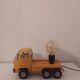Sanson vintage metal truck toy lamp