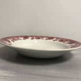 Set of 4 plates (3 flat and 1 deep) vintage apple pattern St Amand earthenware