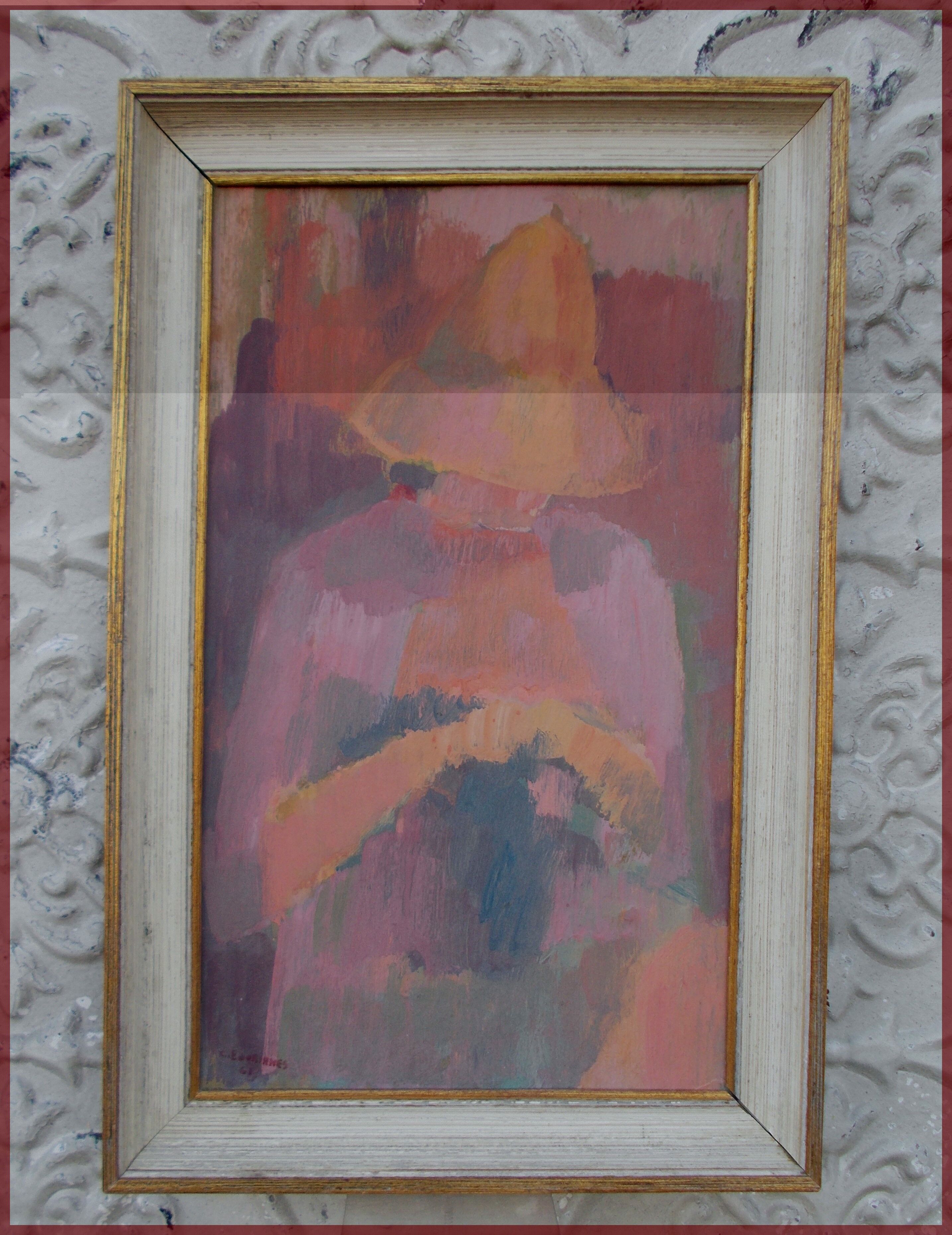 Claude Bourianes Painting table 1961 Aude Port la Nouvelle