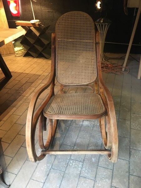 Rocking curved wooden flesh early 20th century