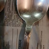 Set of 10 antique silver-plated cutlery