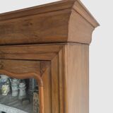Louis Philippe display case in 19th century walnut
