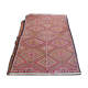 Vintage kilim carpet with diamond patterns 160x240cm