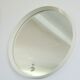 Circular mirror in "cream" laqué wood France circa 1960 68cm