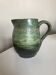 Green sfumato scarified potter's jug 1960