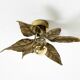 Beautiful brass ceiling or wall lamp from the 1970s by Willy Daro