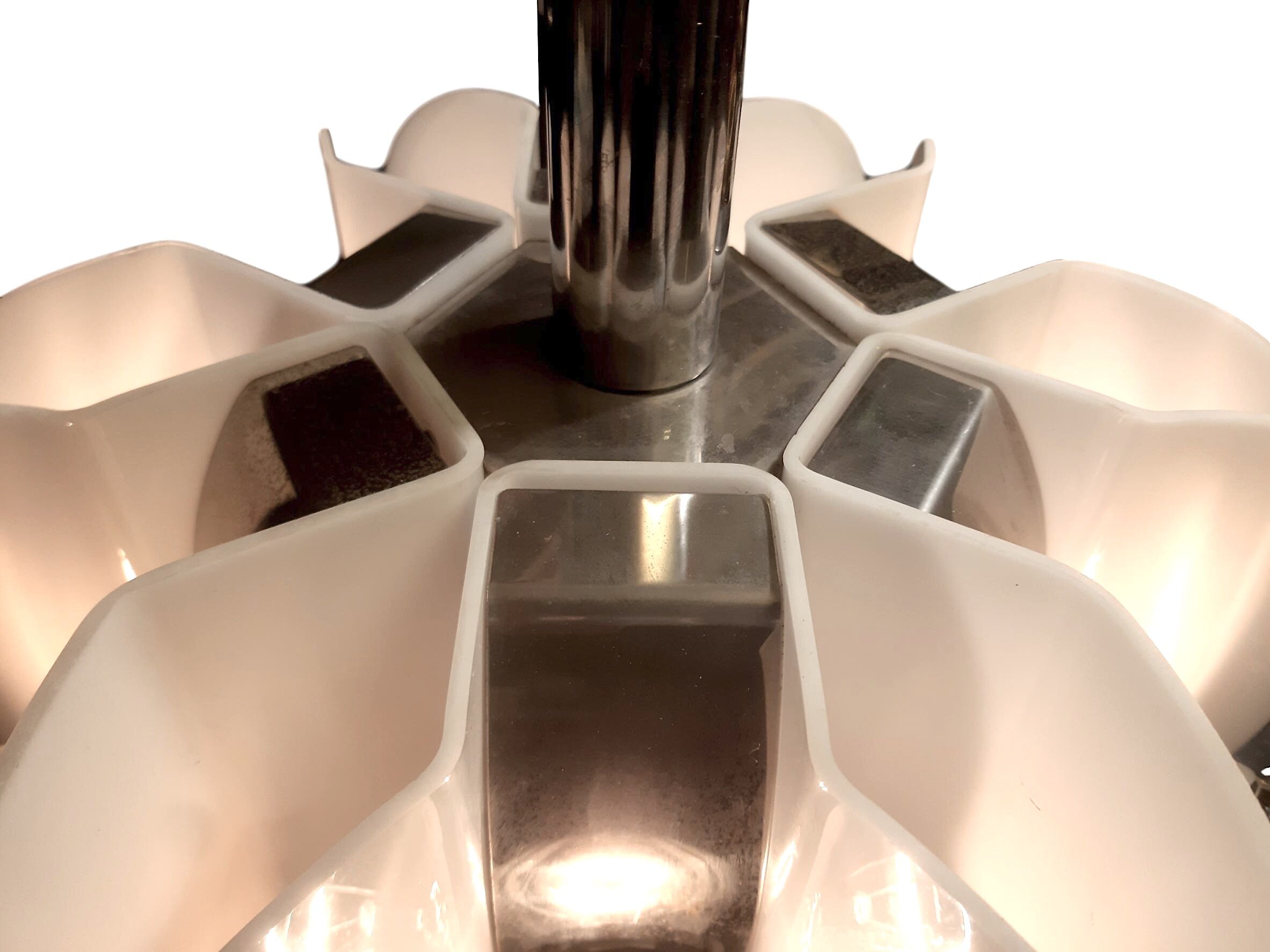 Suspension géométrique plexiglas 1970s