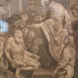 Jacob Frey, biblical scene, engraving, 18th century