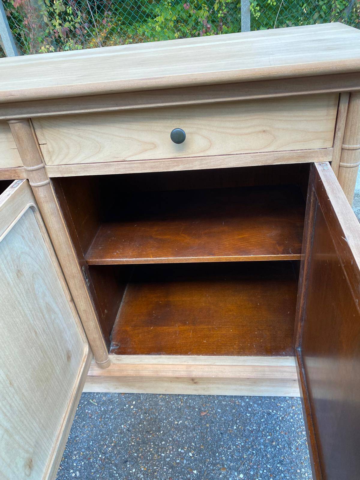 Buffet impérial rénové en bois du 20ème 190cm