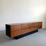 Mid century modern sideboard credenza brazilian rosewood veneer