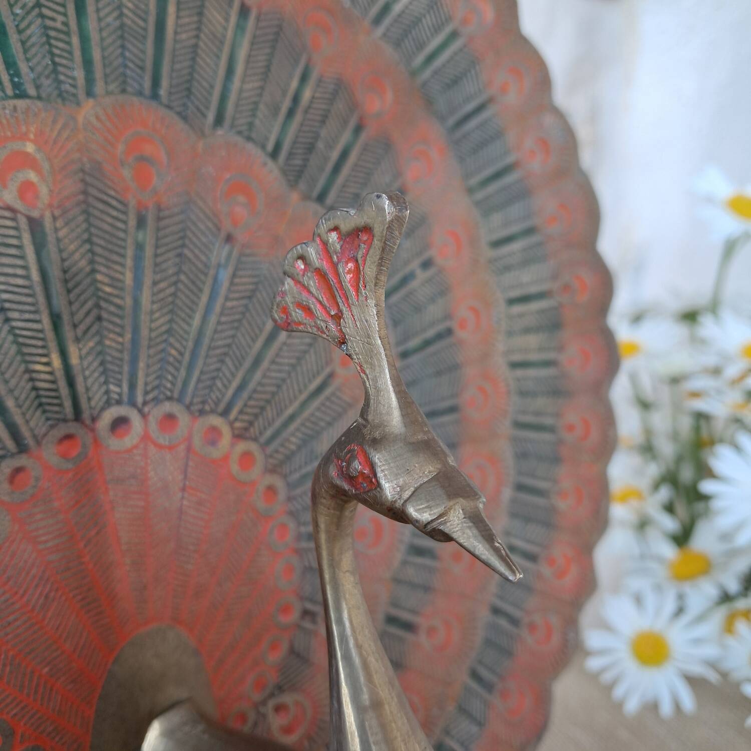 Brass peacock