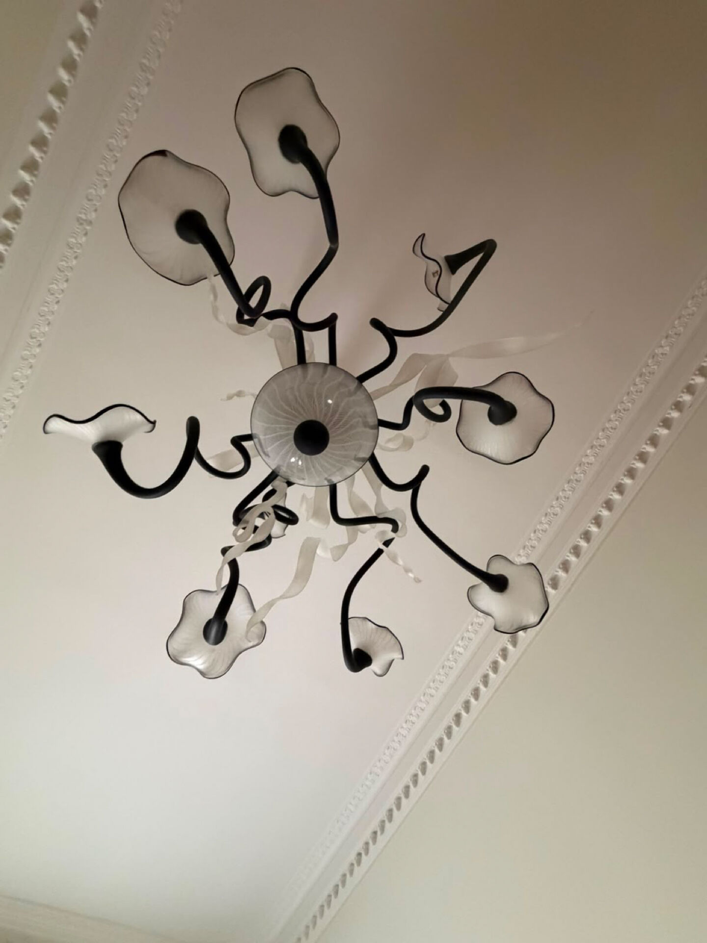 Murano chandelier - modern design - superb - warm white LED