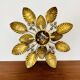 Floral Hollywood Regency Wall or Ceiling Lamp by Hans Kögl