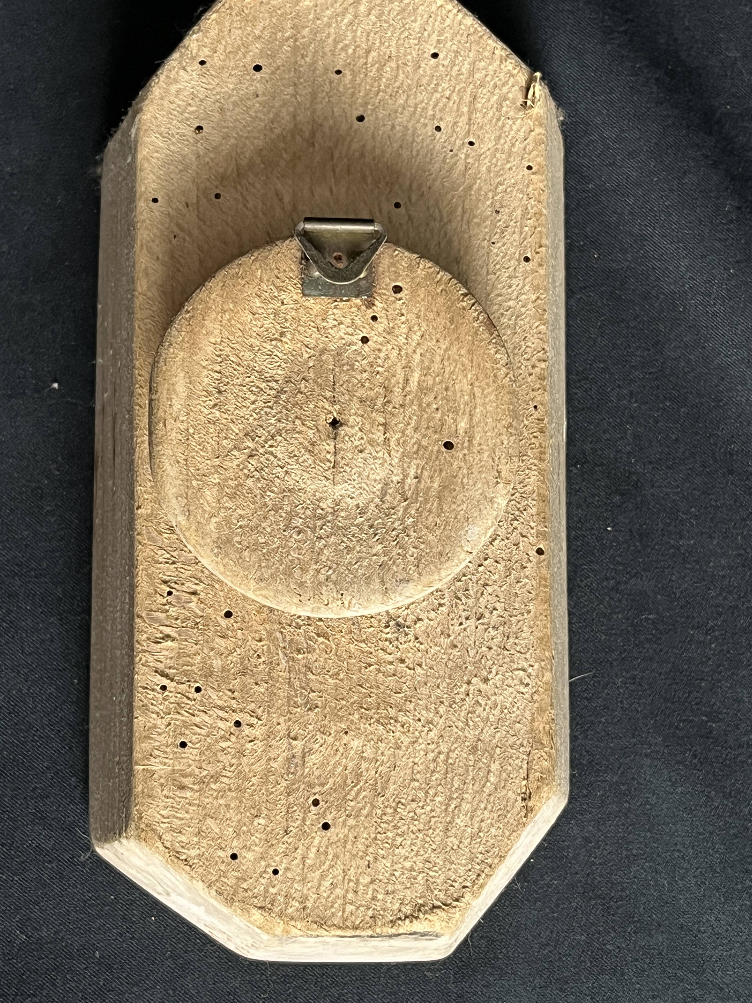 Old 19th century fluted wooden butter mold