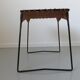 Raoul Guys stool for Airborne in wicker and metal 50s