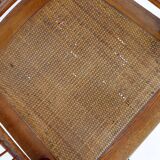 "Winter Garden" High back Wood and wicker chair