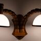 Steinhauer set Oak wood Wall lamps 1970s