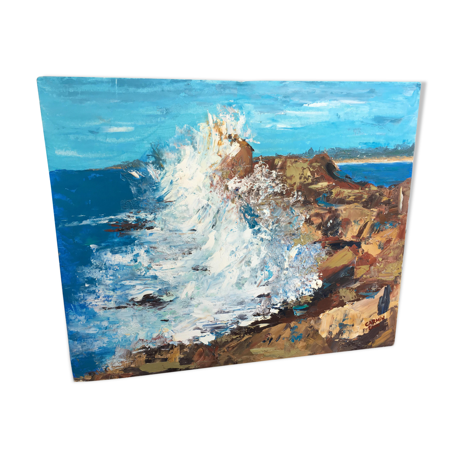 Marine oil painting