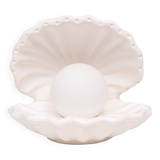White Ceramic Shell Table lamp 1970s