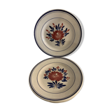 7 old Gien opaque porcelain dessert plates