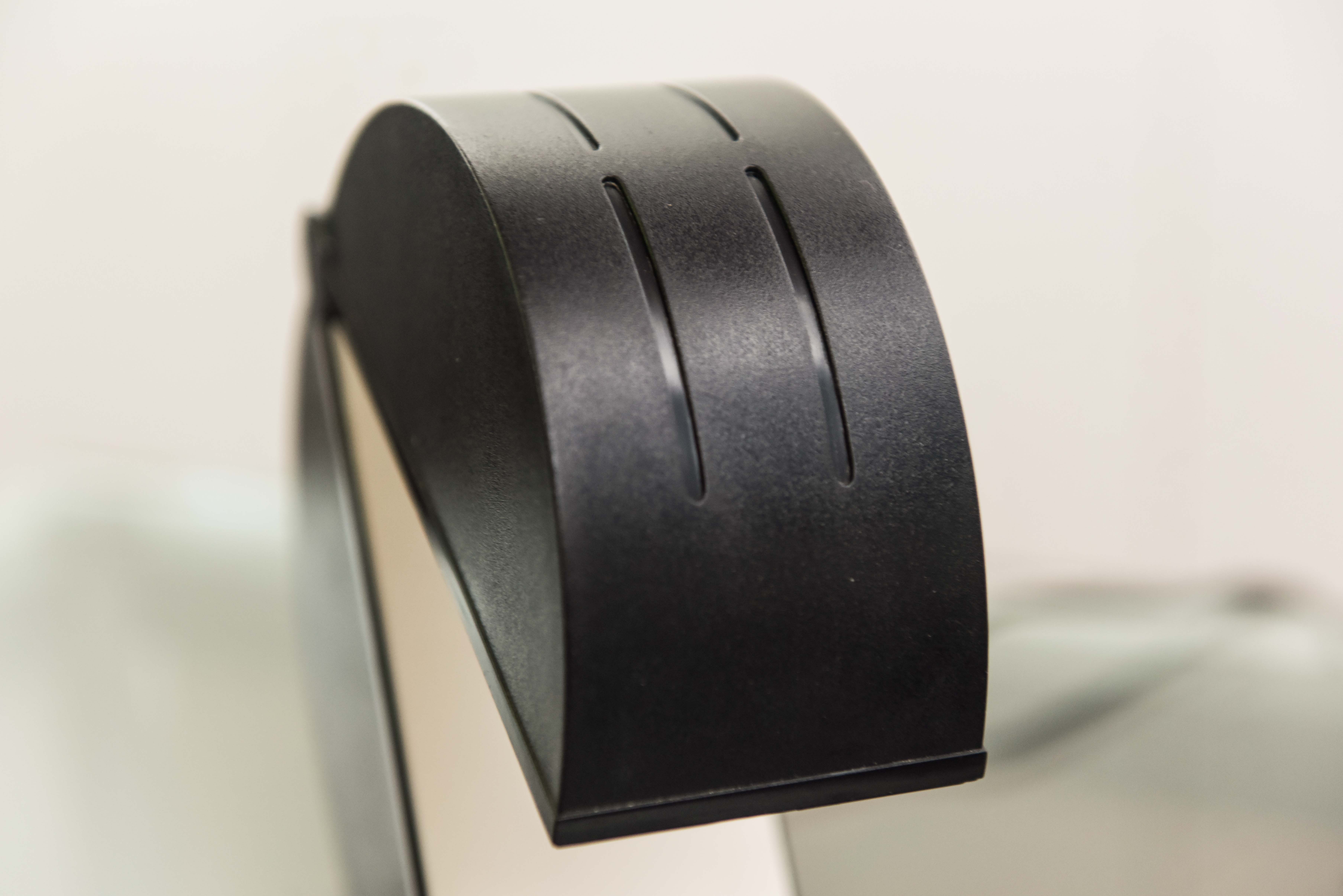 Desk lamp Disco in black plastic designed by Mario Bertorelle circa 1970