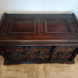 Coffre ancien pièce unique du XIXème